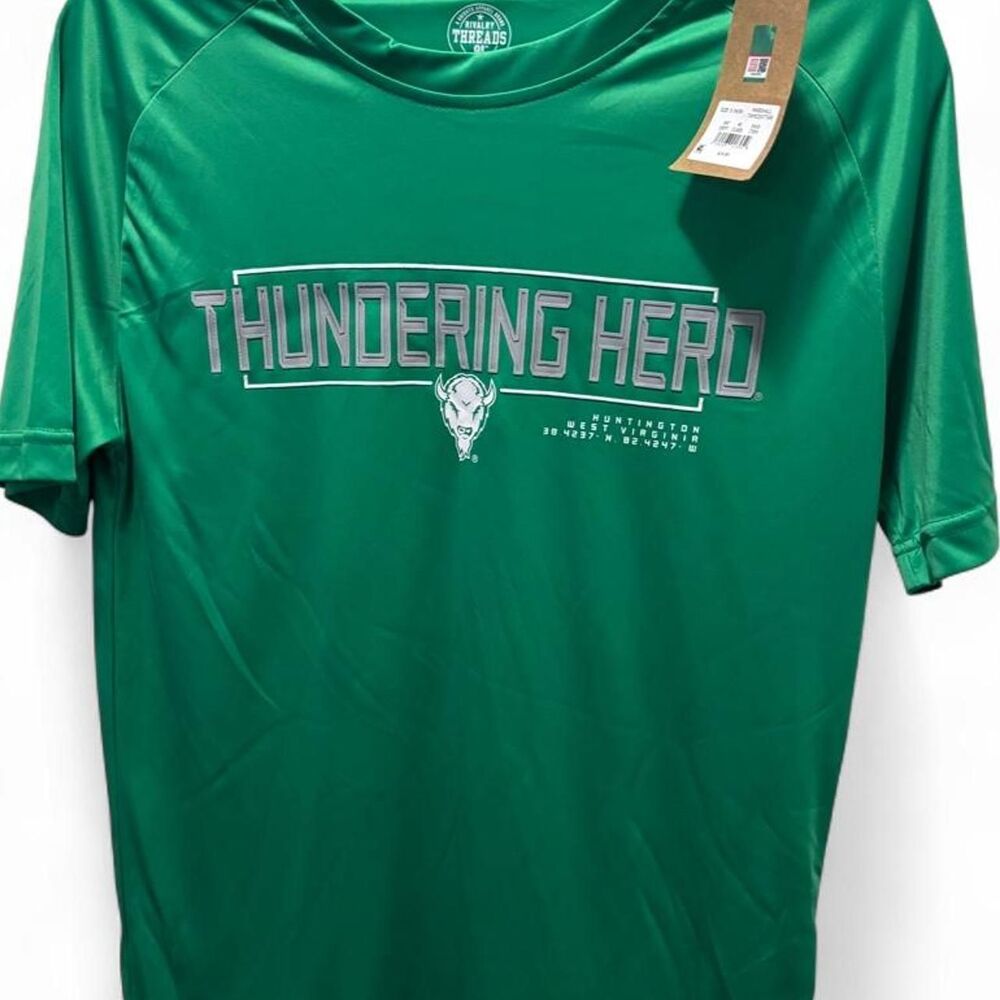 Marshall Thundering Herd Green Shirt by Rivalry Threads Size Small